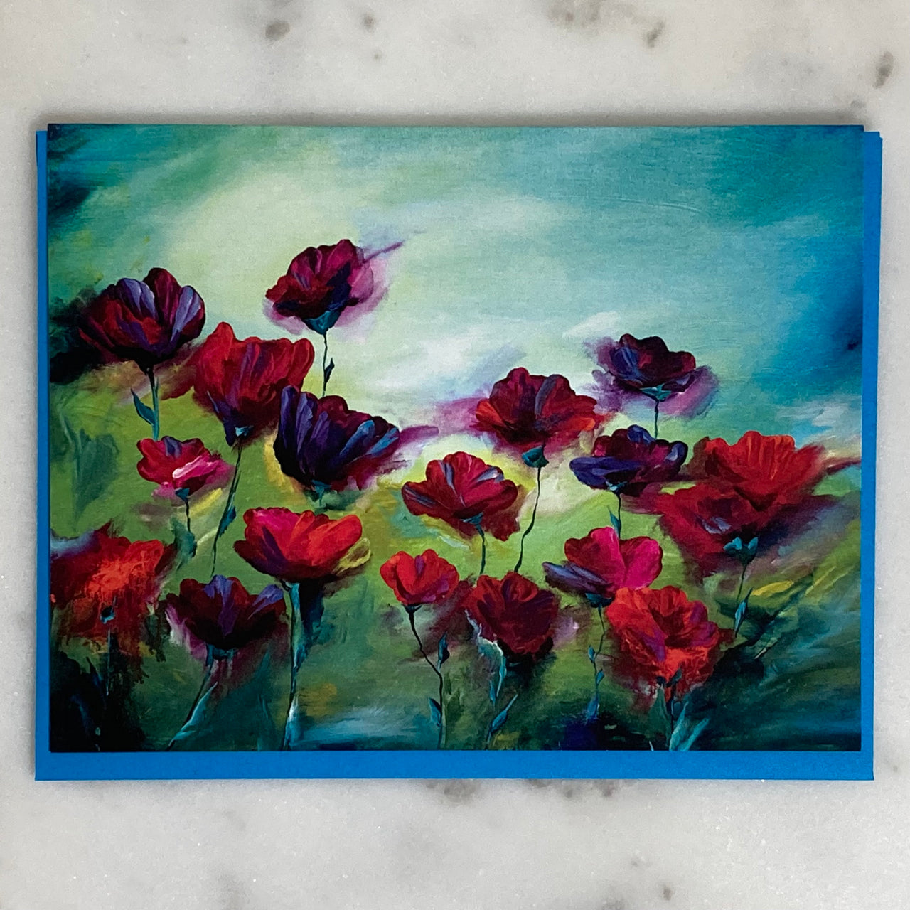 Poppy Field Notecard