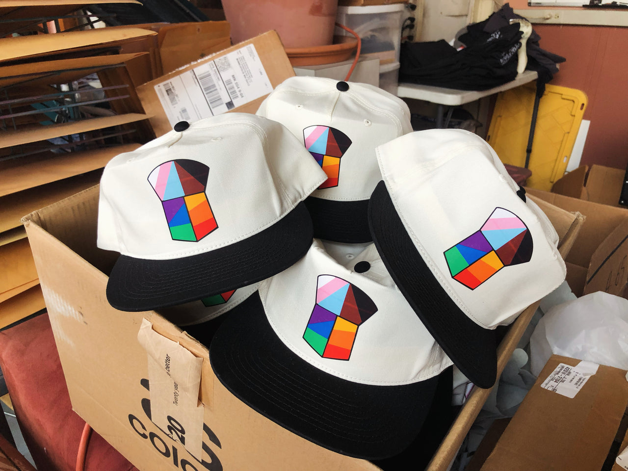 Rainbow Tináa Two-Tone Caps