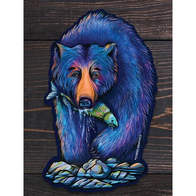 River Bear Sticker