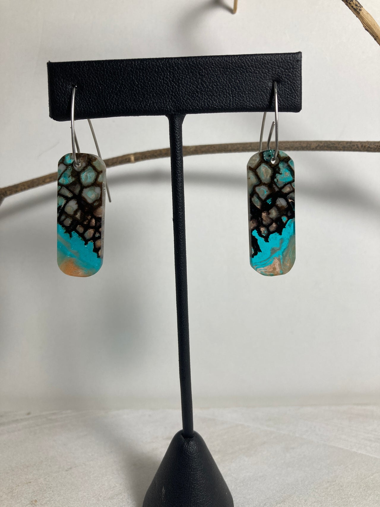 Spruce Root Resin Cast Earrings 6