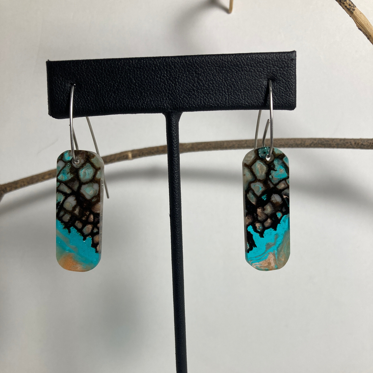 Spruce Root Resin Cast Earrings 6