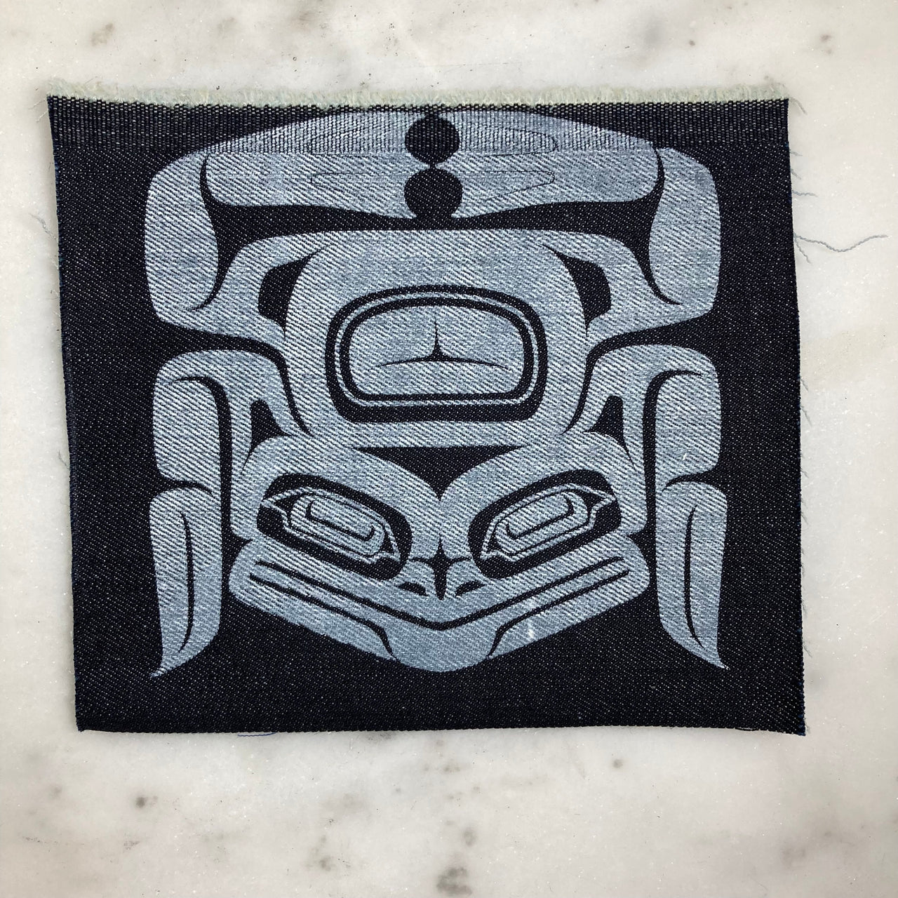 Formline Frog Silk Screen Patch