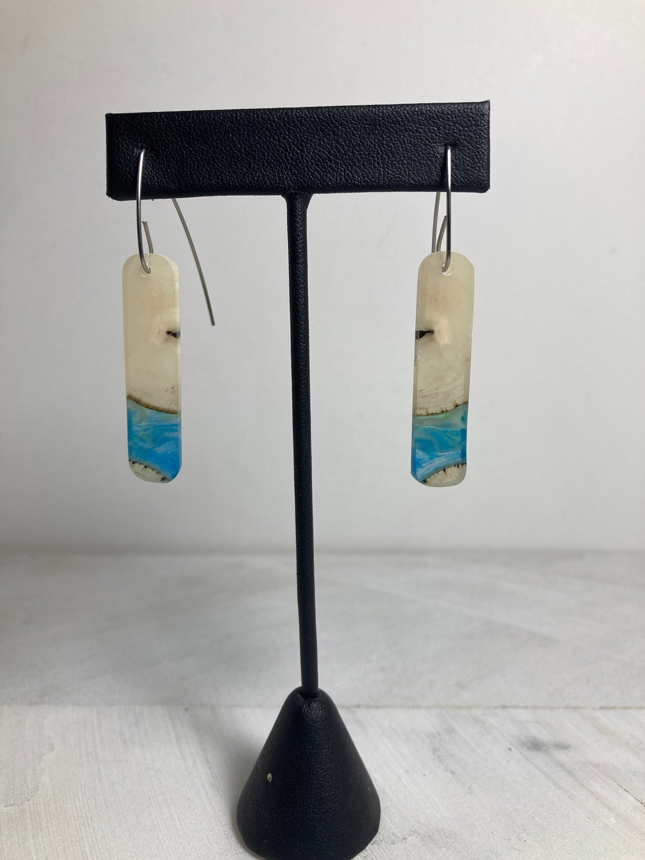 Musk Ox Horn Resin Cast Earrings 38