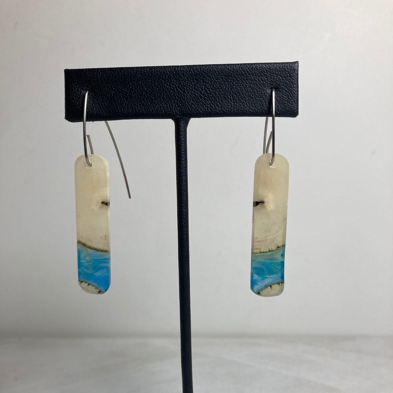 Musk Ox Horn Resin Cast Earrings 38