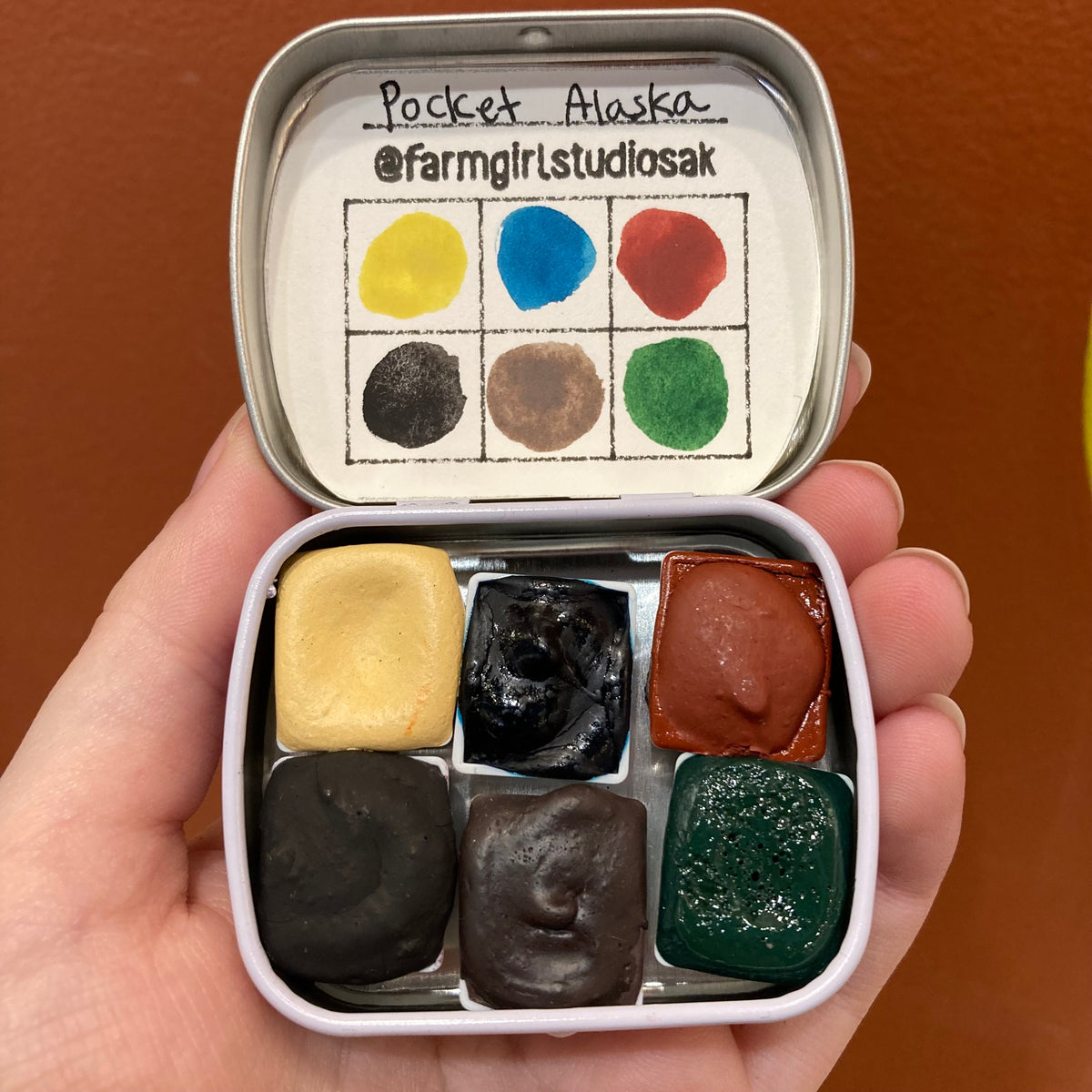 Handmade Watercolor Mini Tin - Opaque