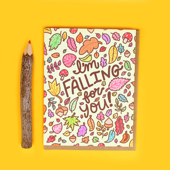 I'm Falling For You Greeting Card