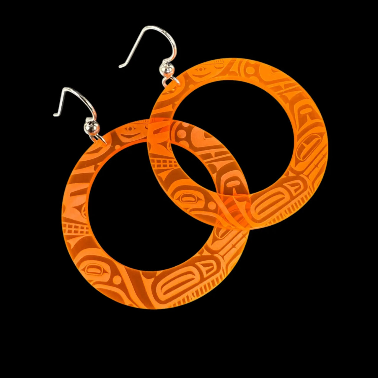 Beast Collective Earrings - Fluorescent orange
