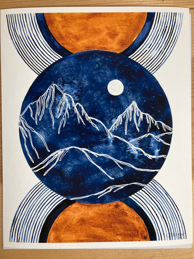 Celestial Peaks Giclee Print