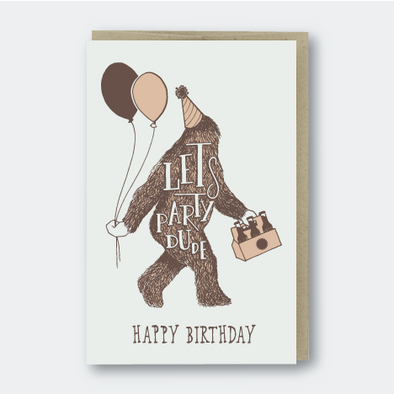 Happy Birthday Sasquatch Greeting Card