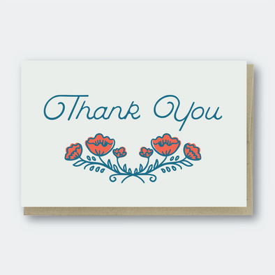 Thank You Poppies Card