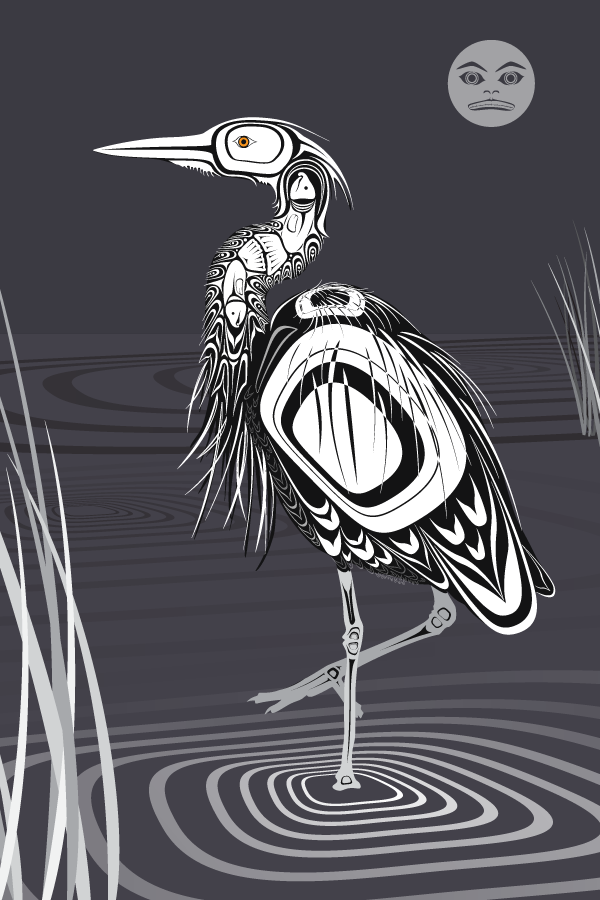 2026 Postcard: "Great Blue Heron" by Salomé Starbuck
