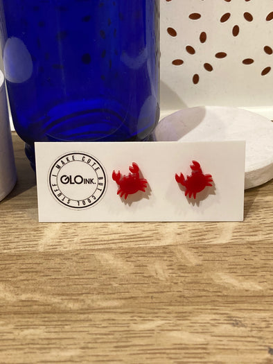 Crabby Studs - Red