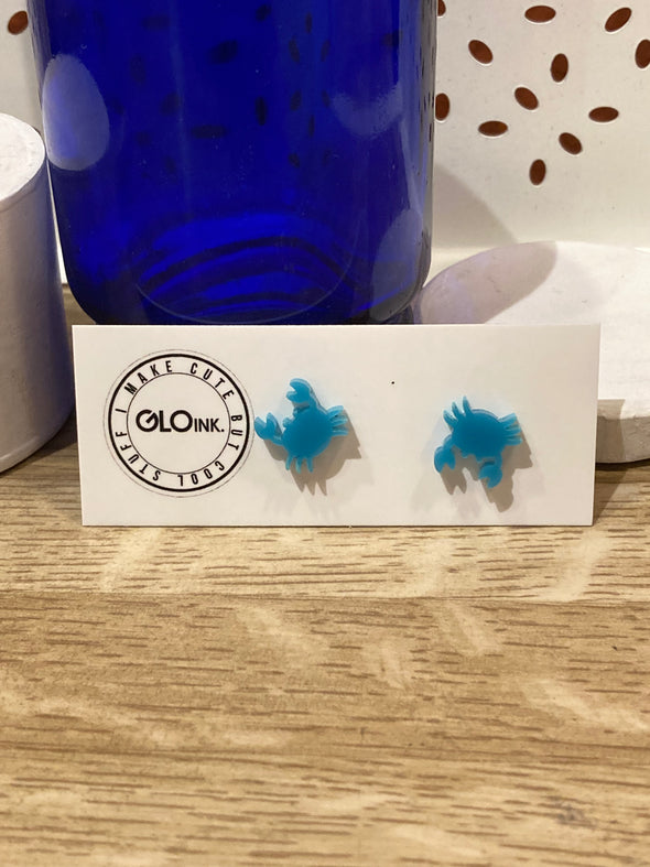 Crabby Studs - Blue