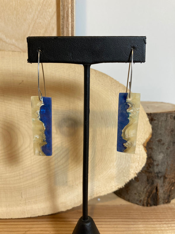 Musk Ox Horn Resin Cast Earrings 9