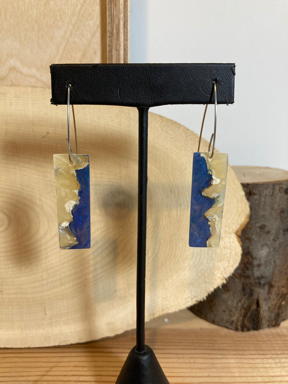 Musk Ox Horn Resin Cast Earrings 2