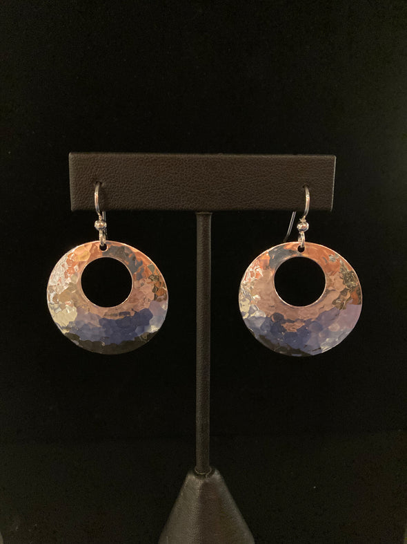 Disc with Hole Earrings