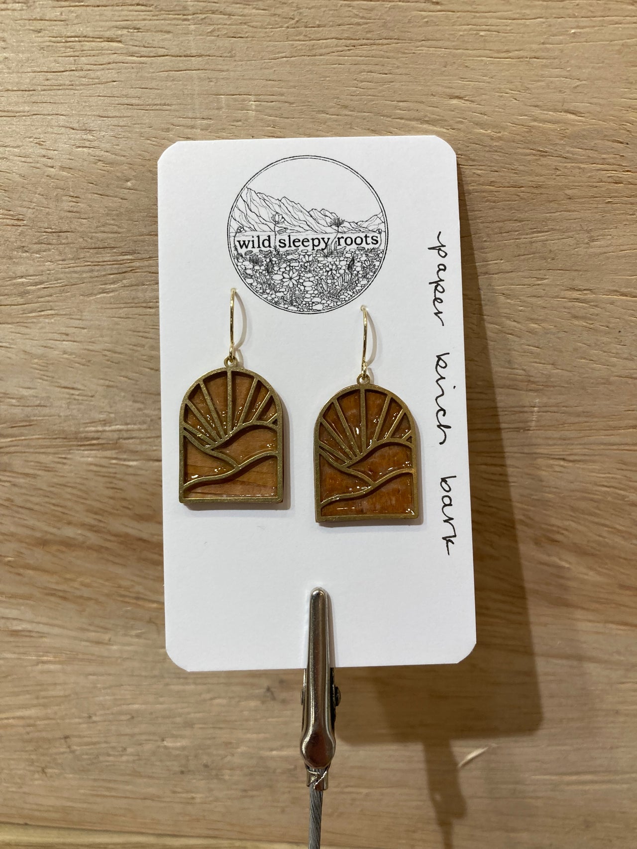 Paper Birch Sunrise Earring