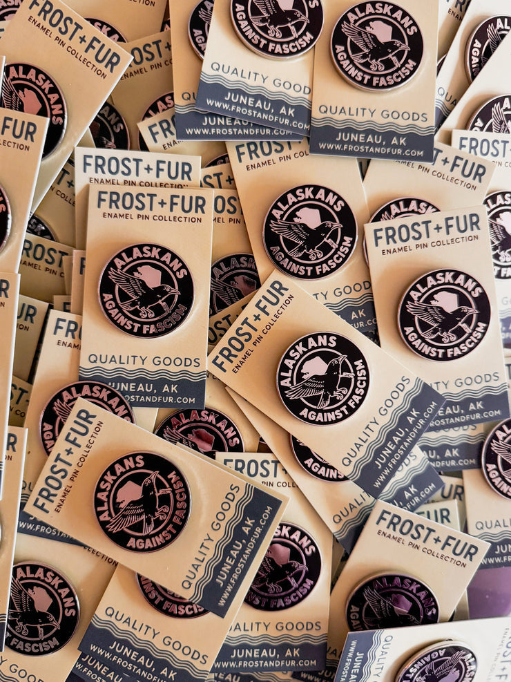 Alaskans Against Fascism Enamel Pin