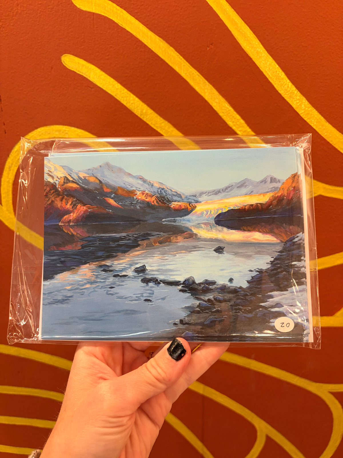 Glacier View Greeting Card Pack of 4