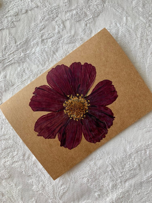 Pressed Flower Card