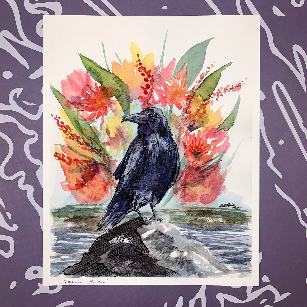 Fauna Raven Print