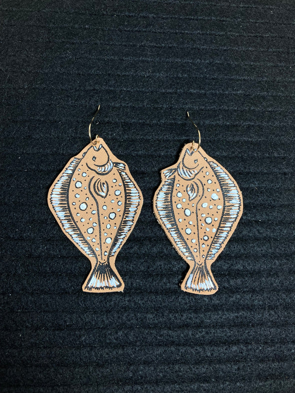 Halibut Earrings Large