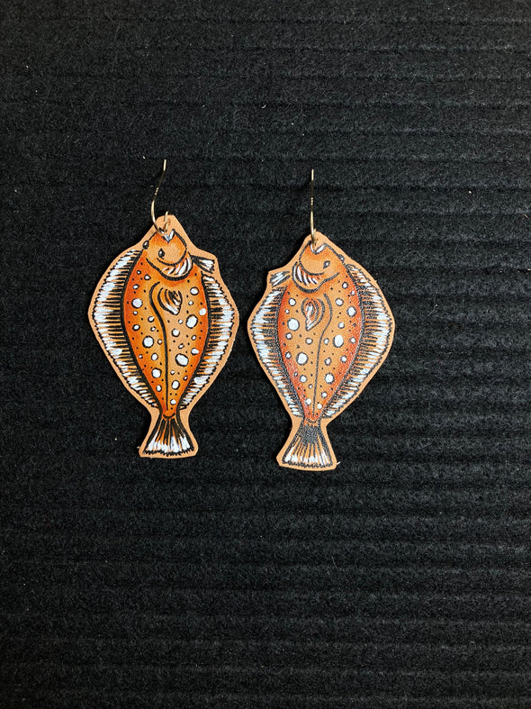 Halibut Earrings Large