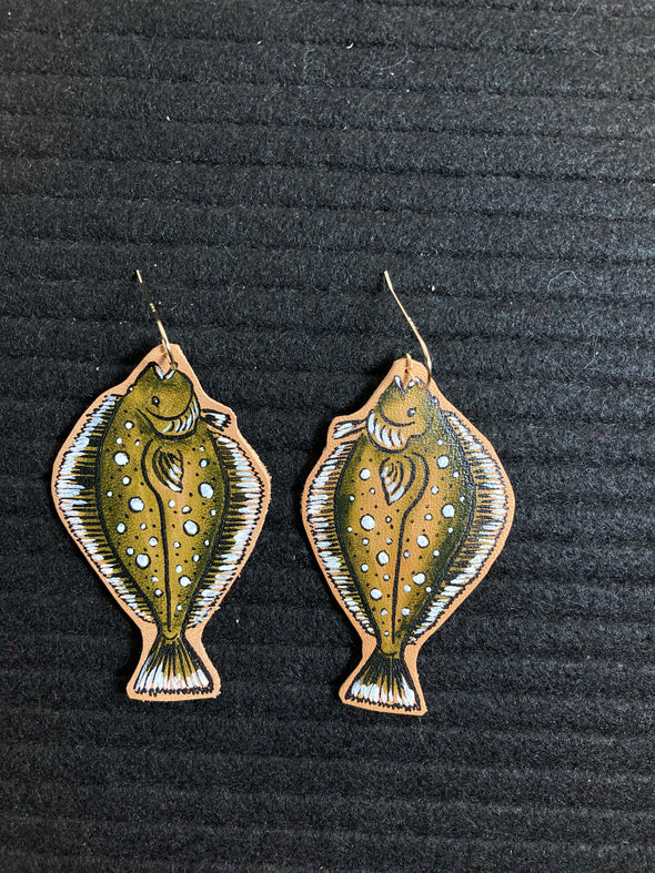 Halibut Earrings Large