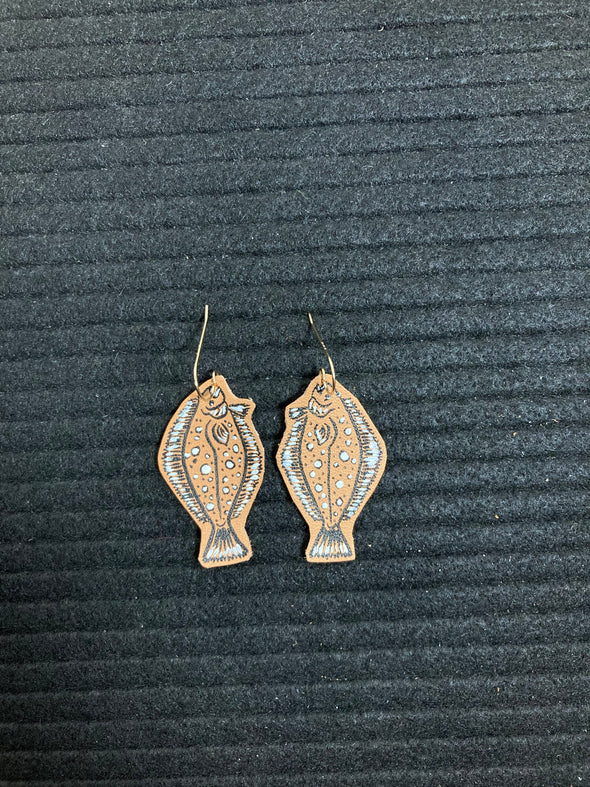 Halibut Earrings Small