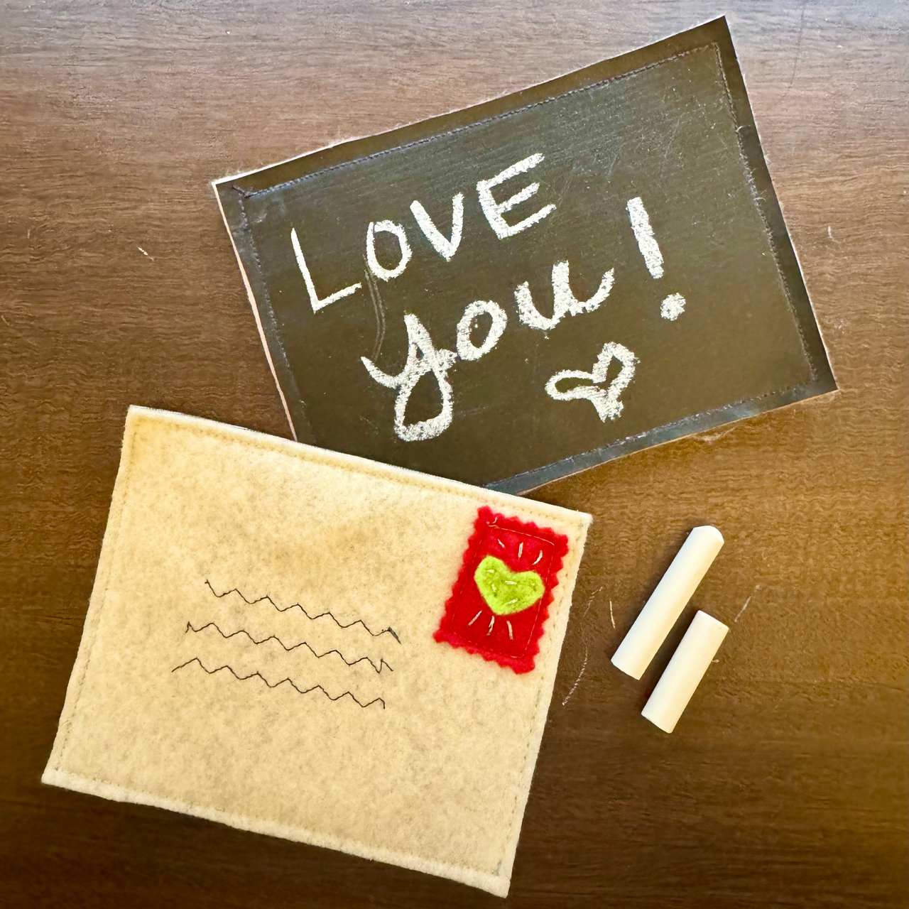 Re-usable Blackboard Postcard