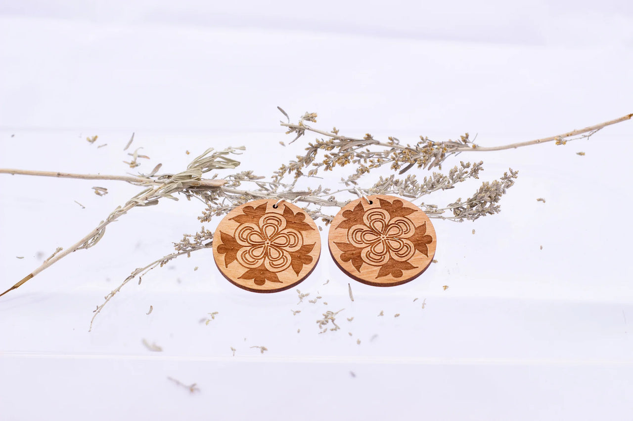Alder Wood Earrings - Assorted Styles