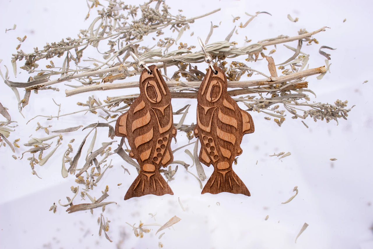 Alder Wood Earrings - Assorted Styles