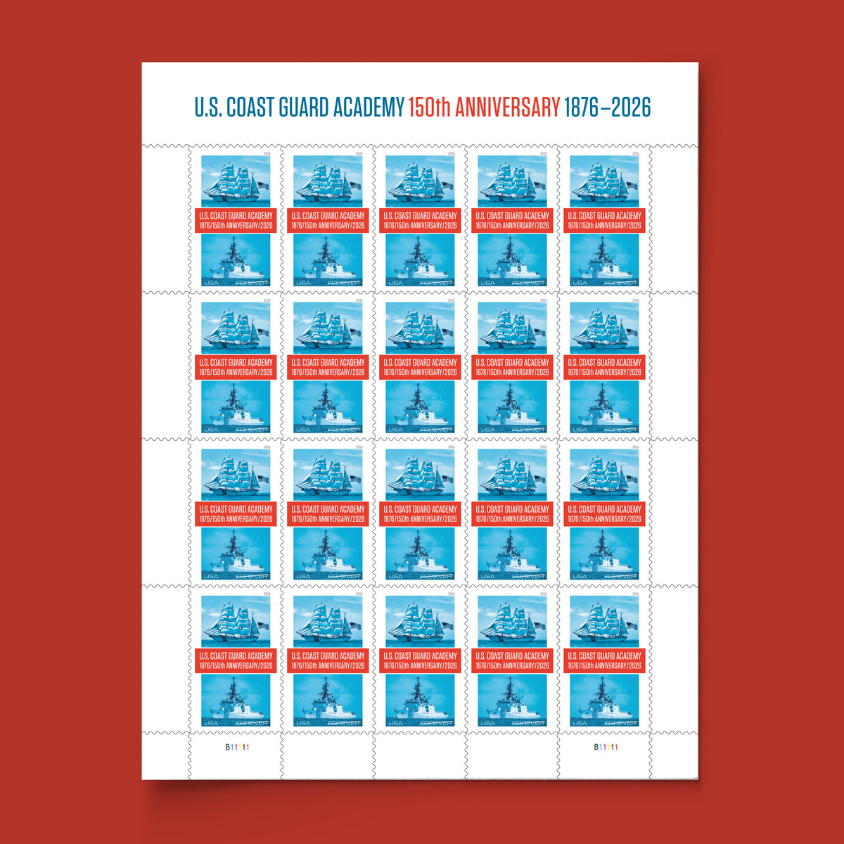 *Forever Letter Stamps: U.S. Coast Guard Academy Stamps*