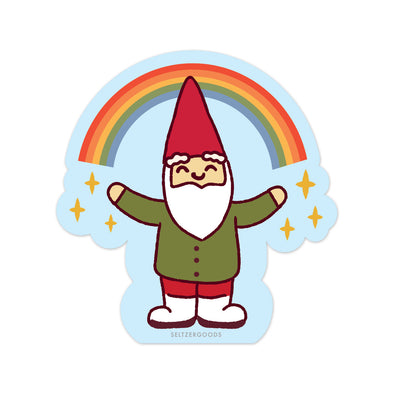 Rainbow Gnome Sticker