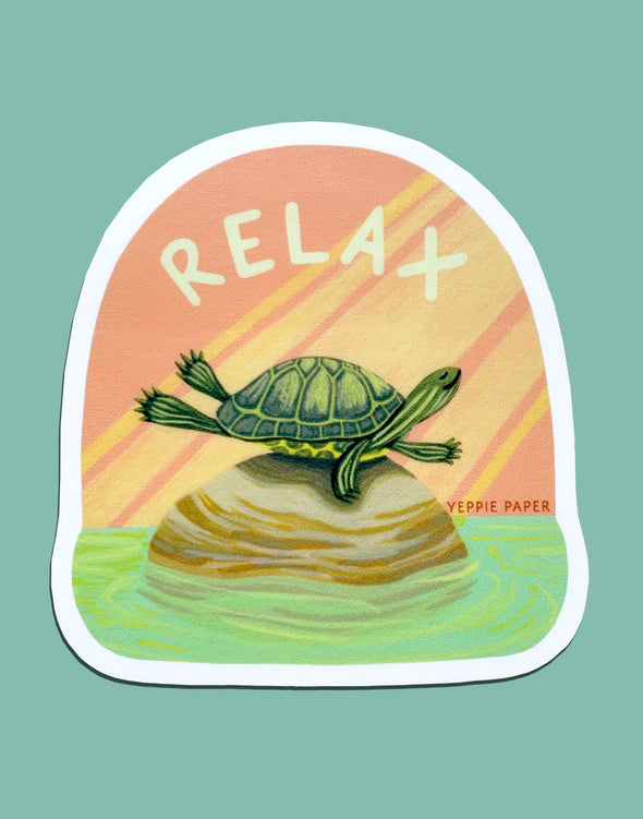 Relax Turtle Sticker