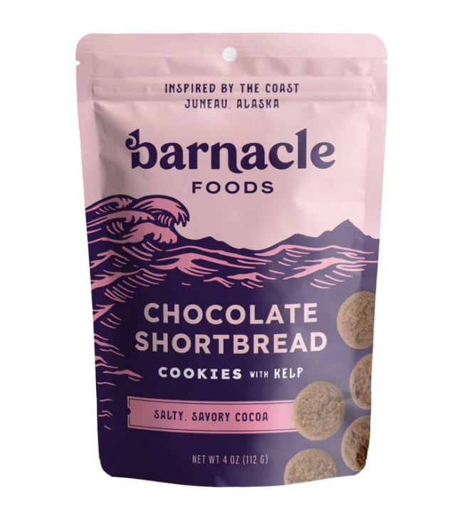 Chocolate Shortbread Cookies with Kelp