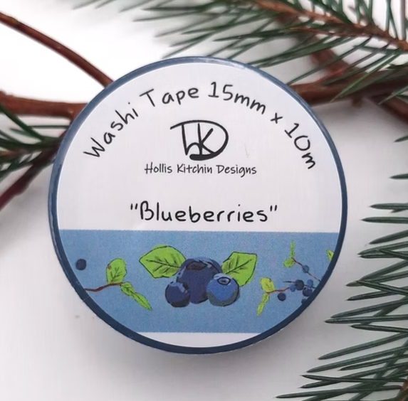 Blueberry Branch Washi Tape