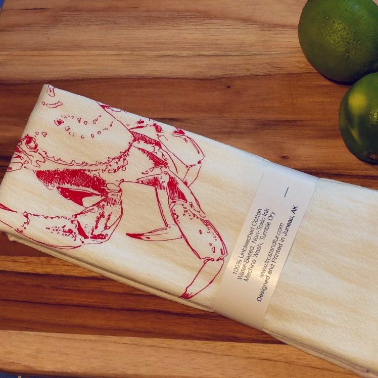 Dungeness/Salmon Floursack Towels