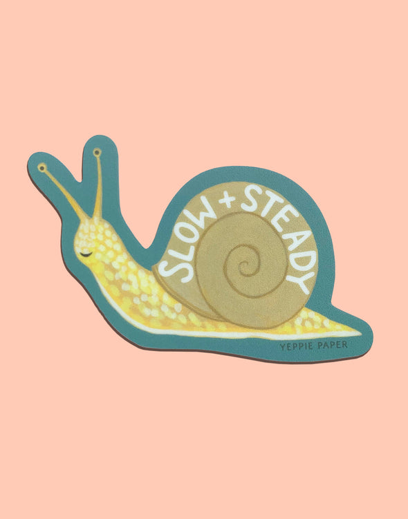 Slow and Steady Snail Sticker