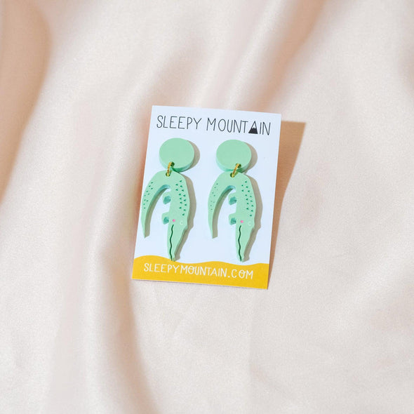 Pastel Aligator Dangles