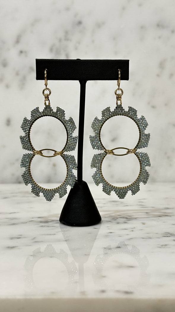 Victory Ripsaw Earrings: Eye of Needle Collection