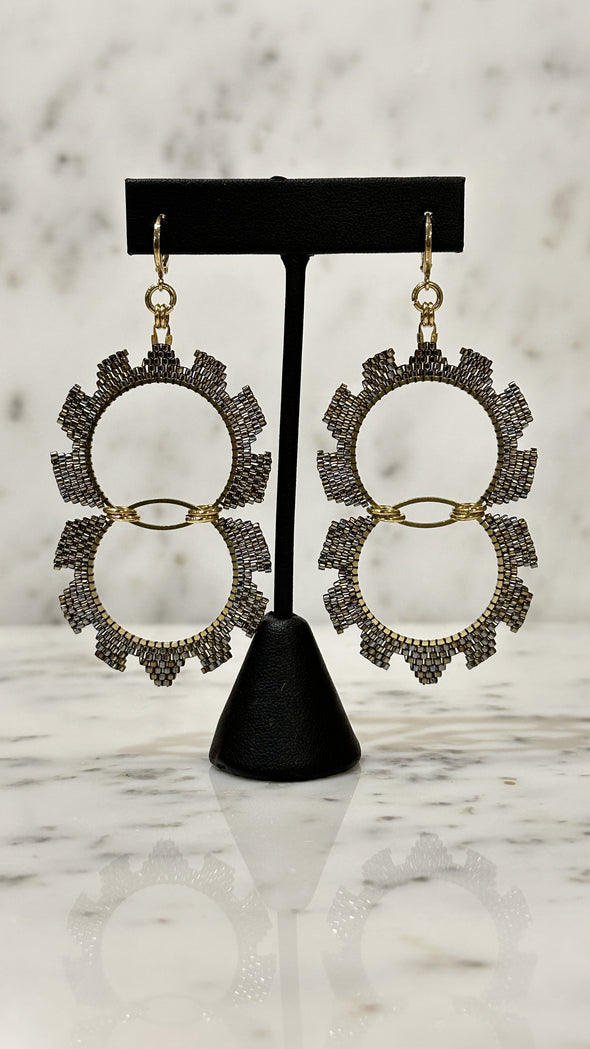 Victory Ripsaw Earrings: Eye of Needle Collection