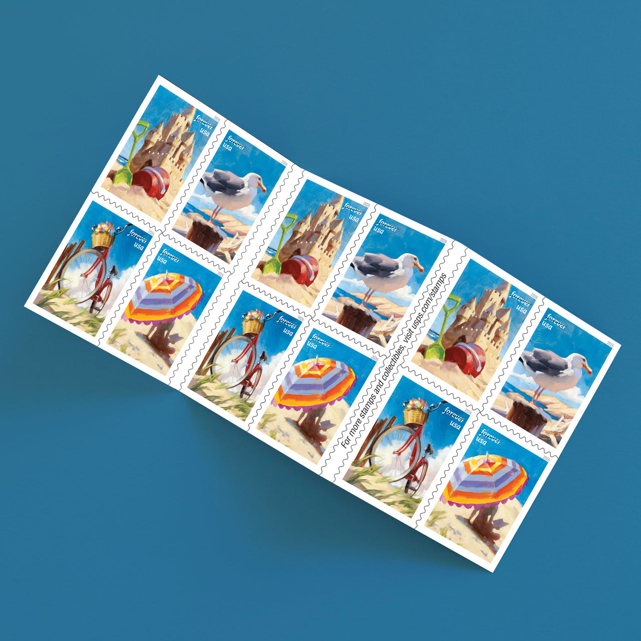 *Forever Letter Stamps: A Day at the Beach*