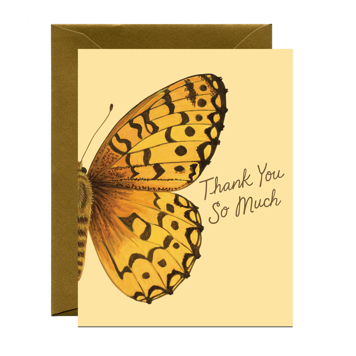 Fritillary Butterfly Thank You Card