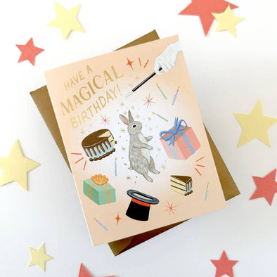 Magical Bunny Birthday Card