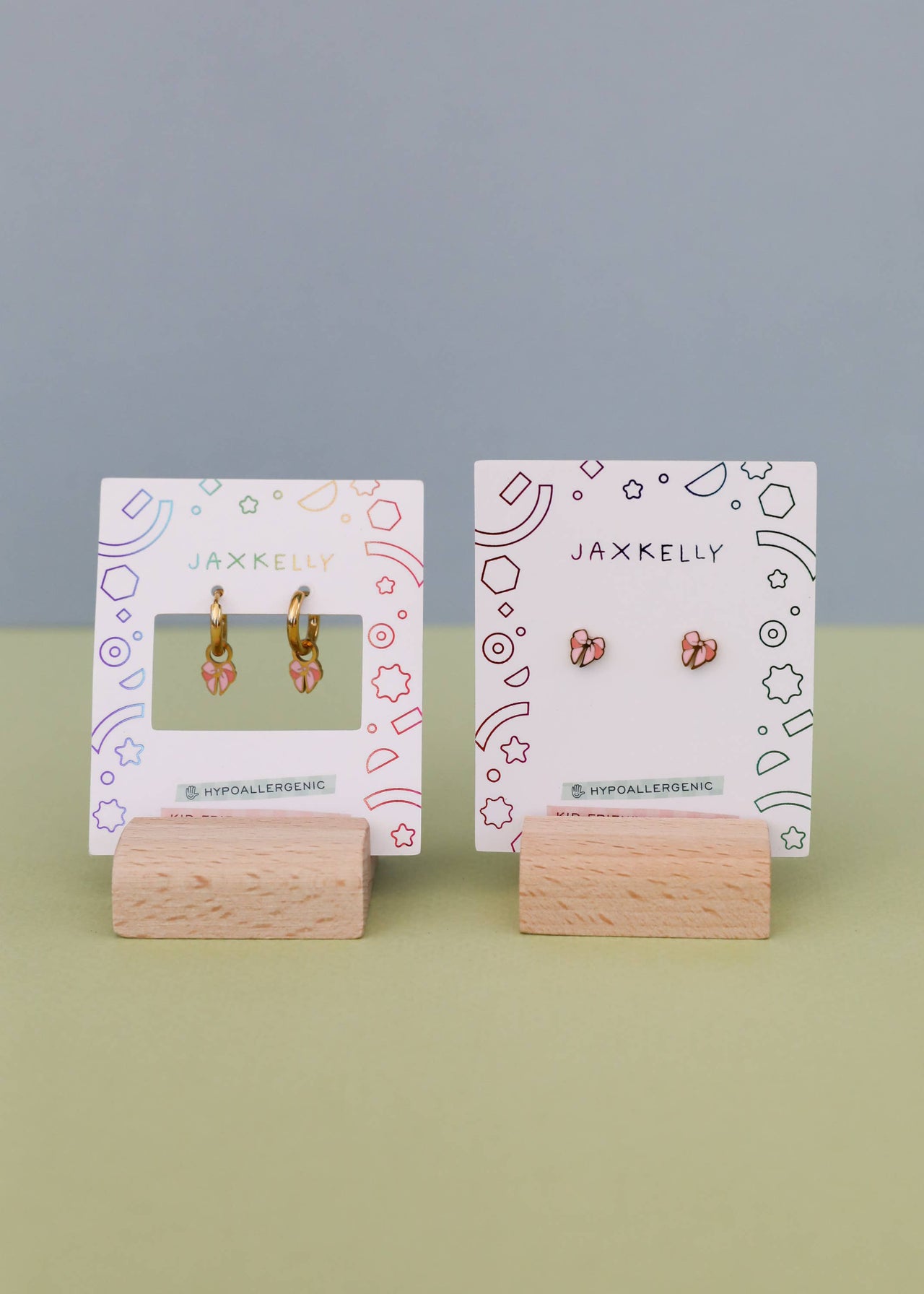 Bow Enamel Charm Hoop