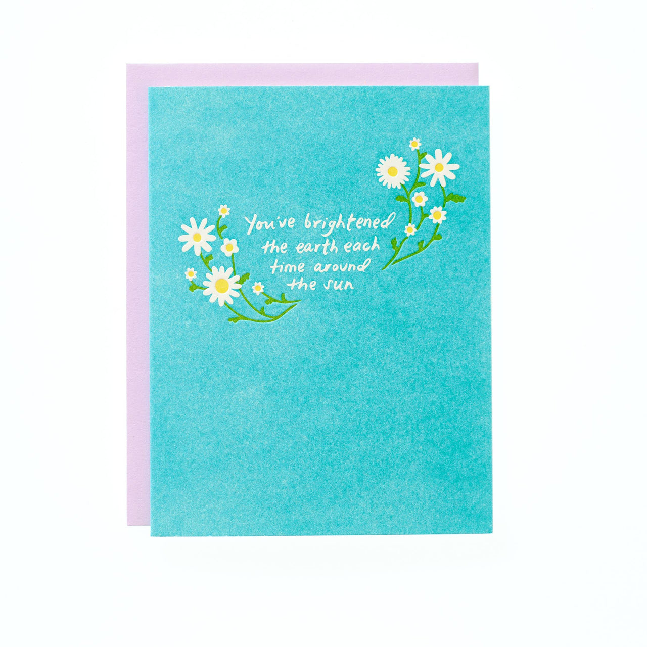 Brighten The Earth - Letterpress Greeting Card
