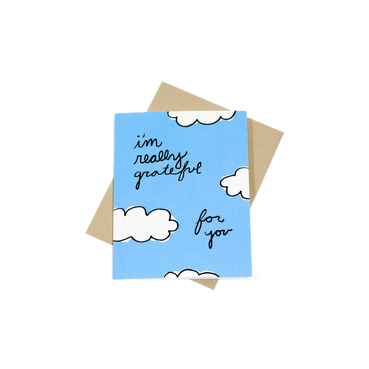 I'm really grateful for you - greeting card