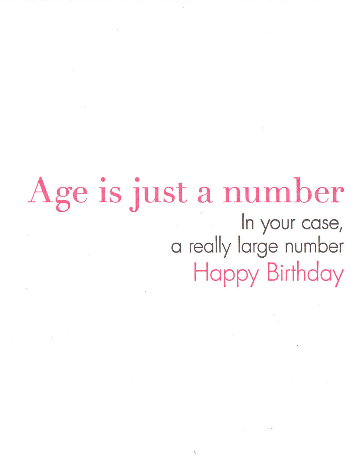 Number Birthday Greeting Card