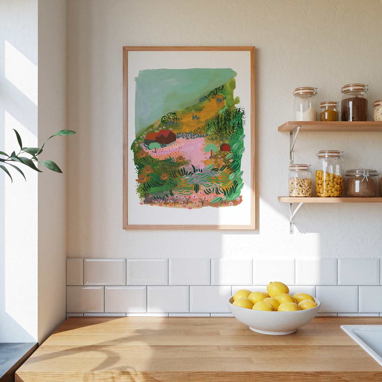 Cabin Dreamscape Art Print: 8x10"